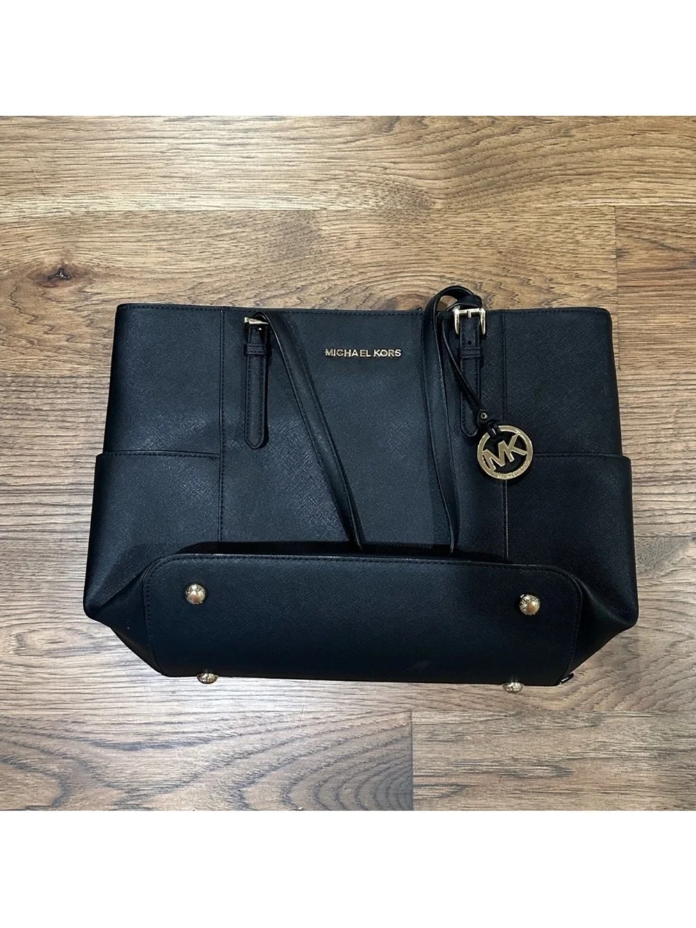 Michael Kors Black Leather Tote